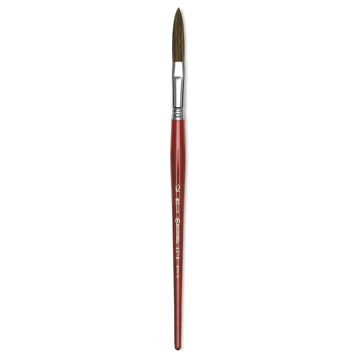 Escoda Light Ox Hair Script/Liner Brush - Filbert, Size 12