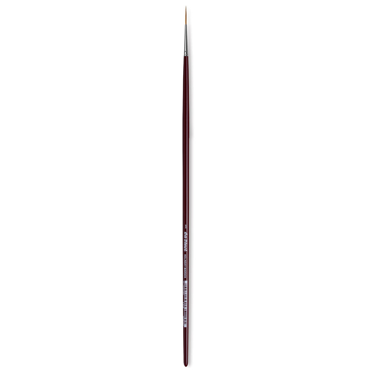 Da Vinci Kolinsky Red Sable Brush - Medium Pointed Liner, Long Handle, Size 1