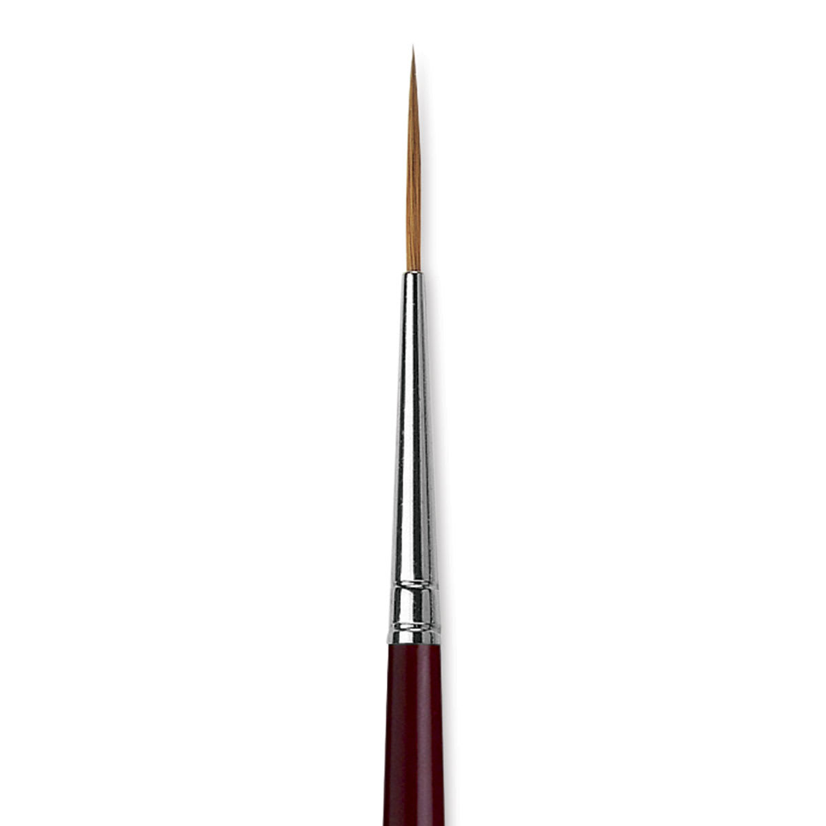Da Vinci Kolinsky Red Sable Brush - Medium Pointed Liner, Long Handle, Size 1 close up