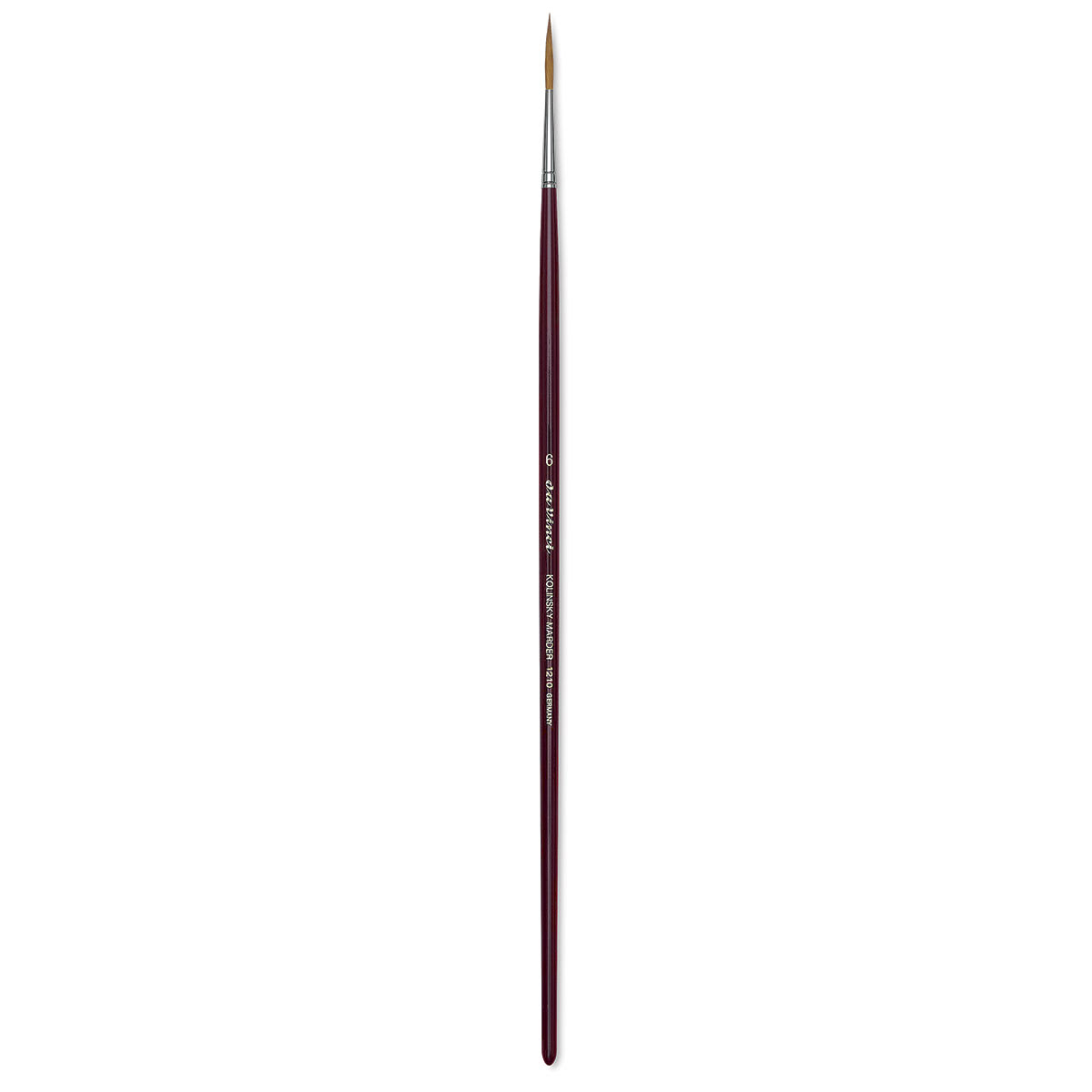 Da Vinci Kolinsky Red Sable Brush - Medium Pointed Liner, Long Handle, Size 6