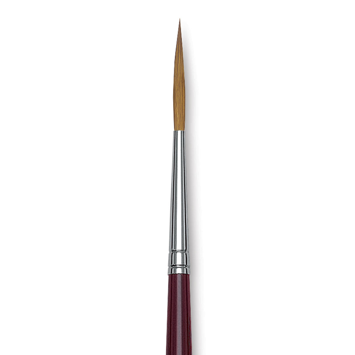 Da Vinci Kolinsky Red Sable Brush - Medium Pointed Liner, Long Handle, Size 6 close up