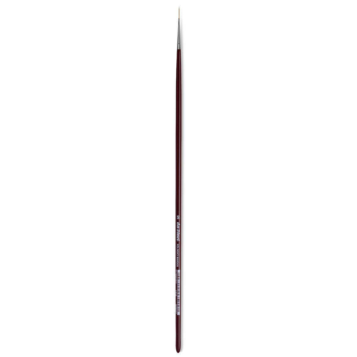 Da Vinci Kolinsky Red Sable Brush - Medium Pointed Liner, Long Handle, 5/0
