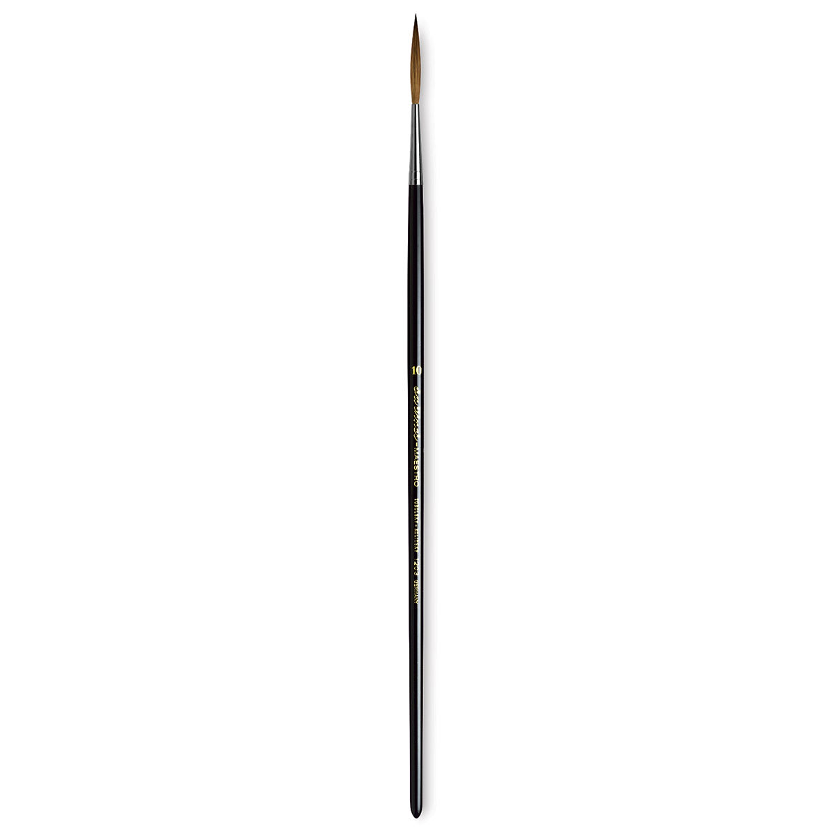 Da Vinci Kolinsky Red Sable Brush - Extra Long Pointed Liner, Long Handle, Size 10
