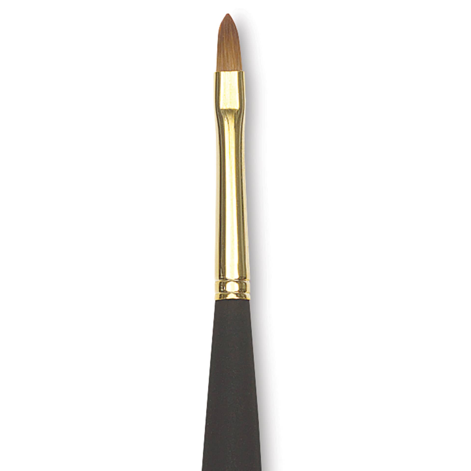 Princeton Mini Brush - Filbert, Mini Handle, Size 2, close-up
