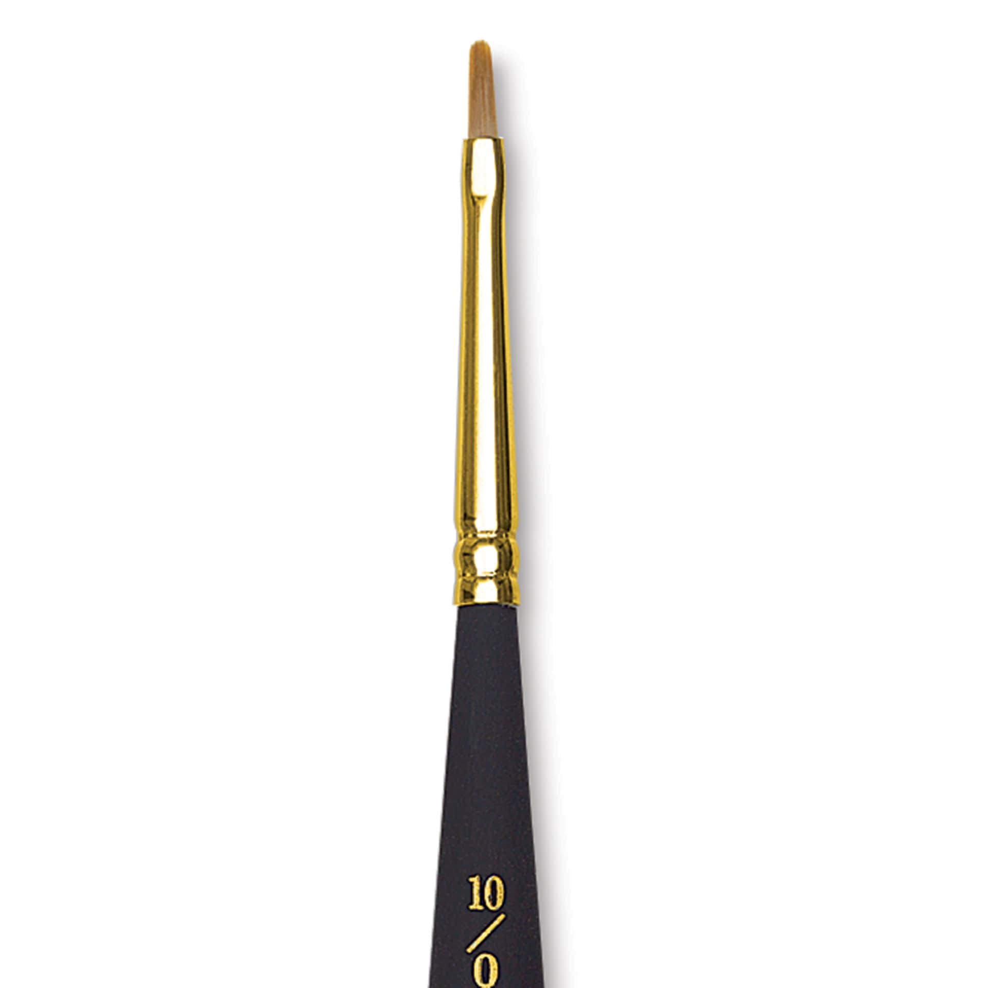 Princeton Mini Brush - Filbert, Mini Handle, Size 10/0, close-up