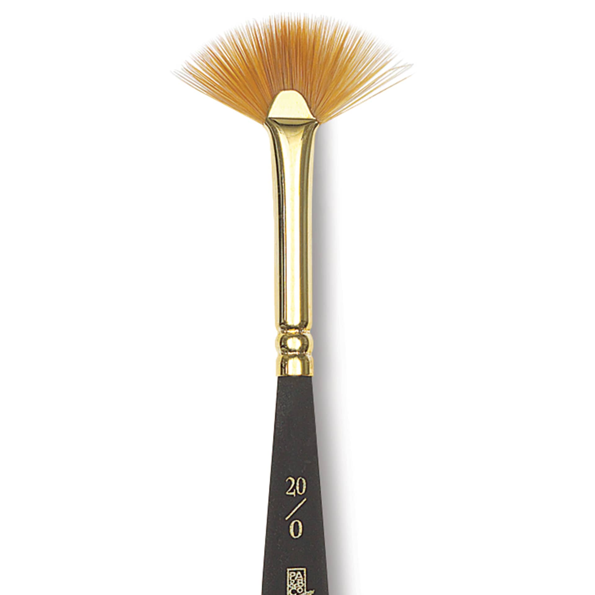 Princeton Mini Brush - Fan, Mini Handle, 20/0, close-up