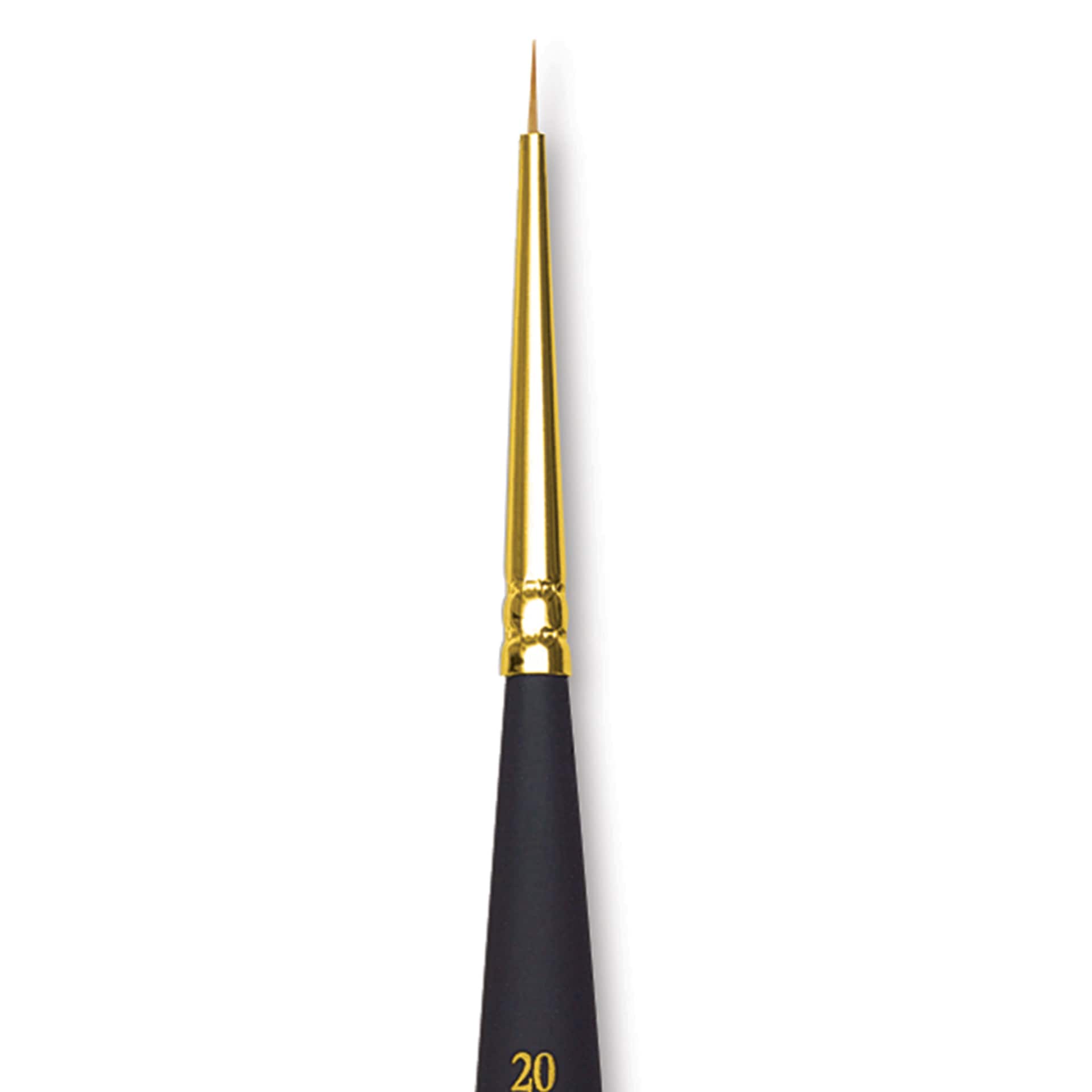 Princeton Mini Brush - Round, Mini Handle, Size 20/0, close-up