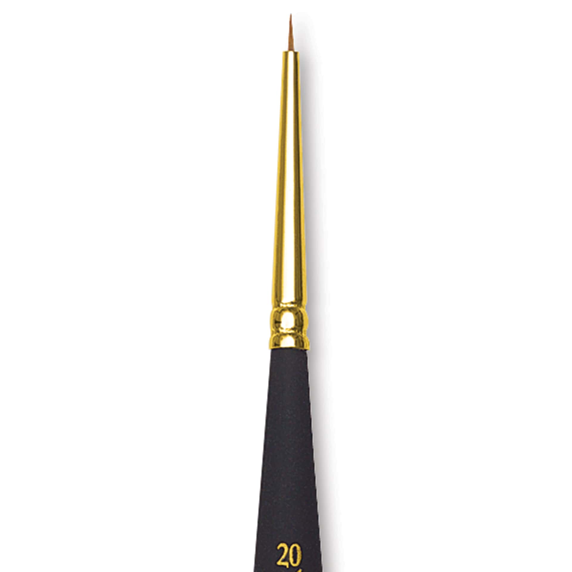 Princeton Mini Brush - Spotter, Mini Handle, 20/0, close-up