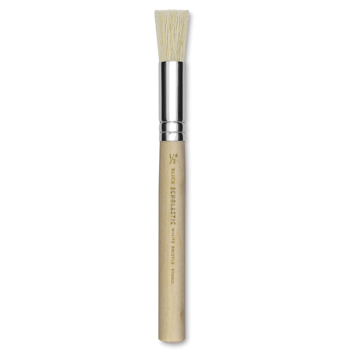 Blick Scholastic White Bristle Brush - Stencil Brush, 1/2"