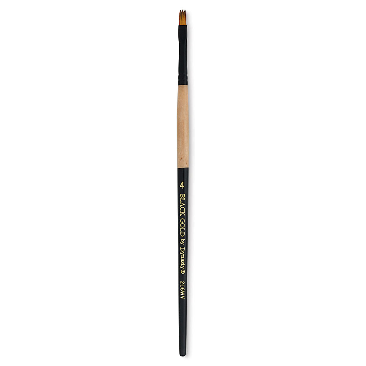 Dynasty Black Gold Brush - Wave, Short Handle, Size 4