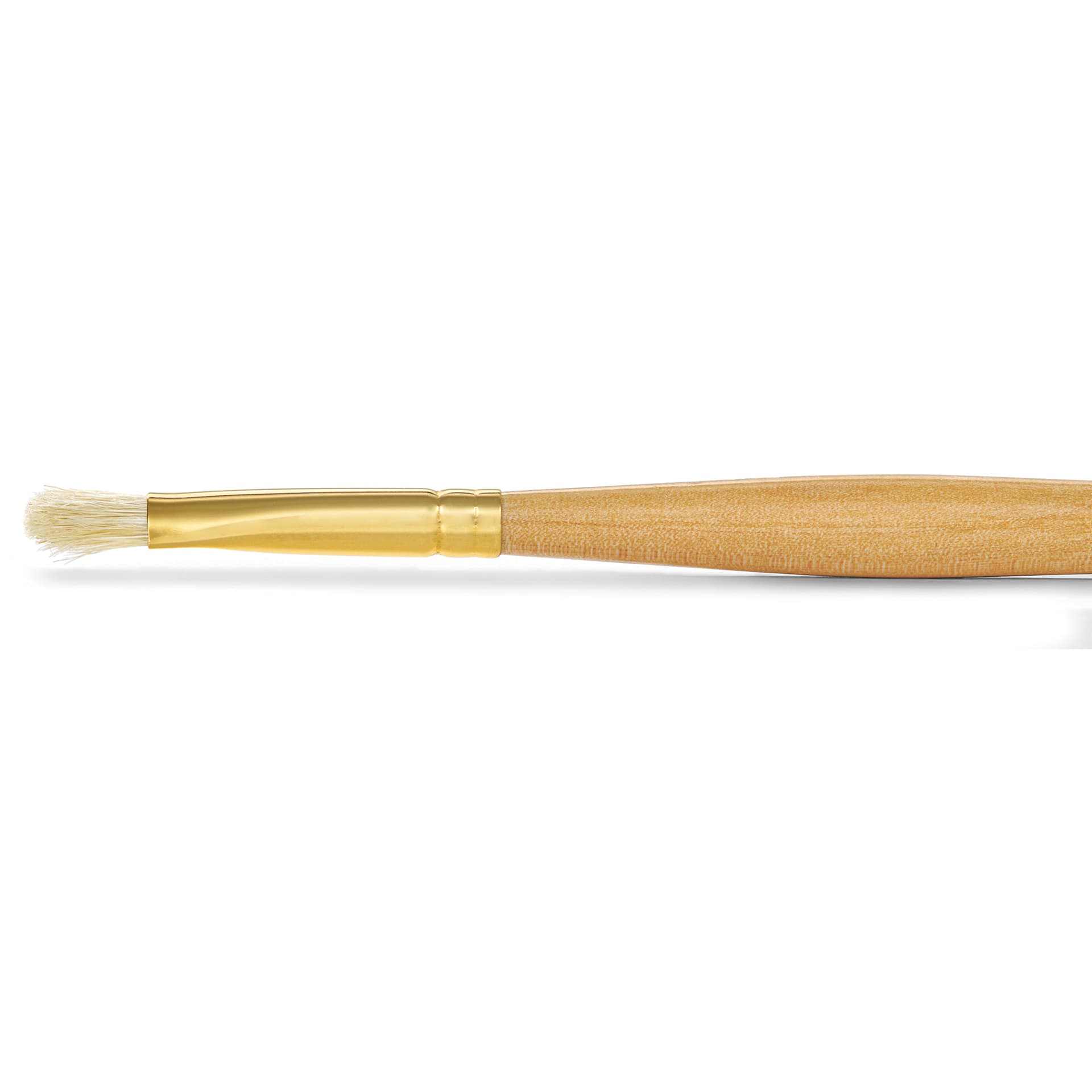 Raphaël D'Artigny Interlocked White Bristle Brush - D-Brush, Long Handle, Size 4 side view