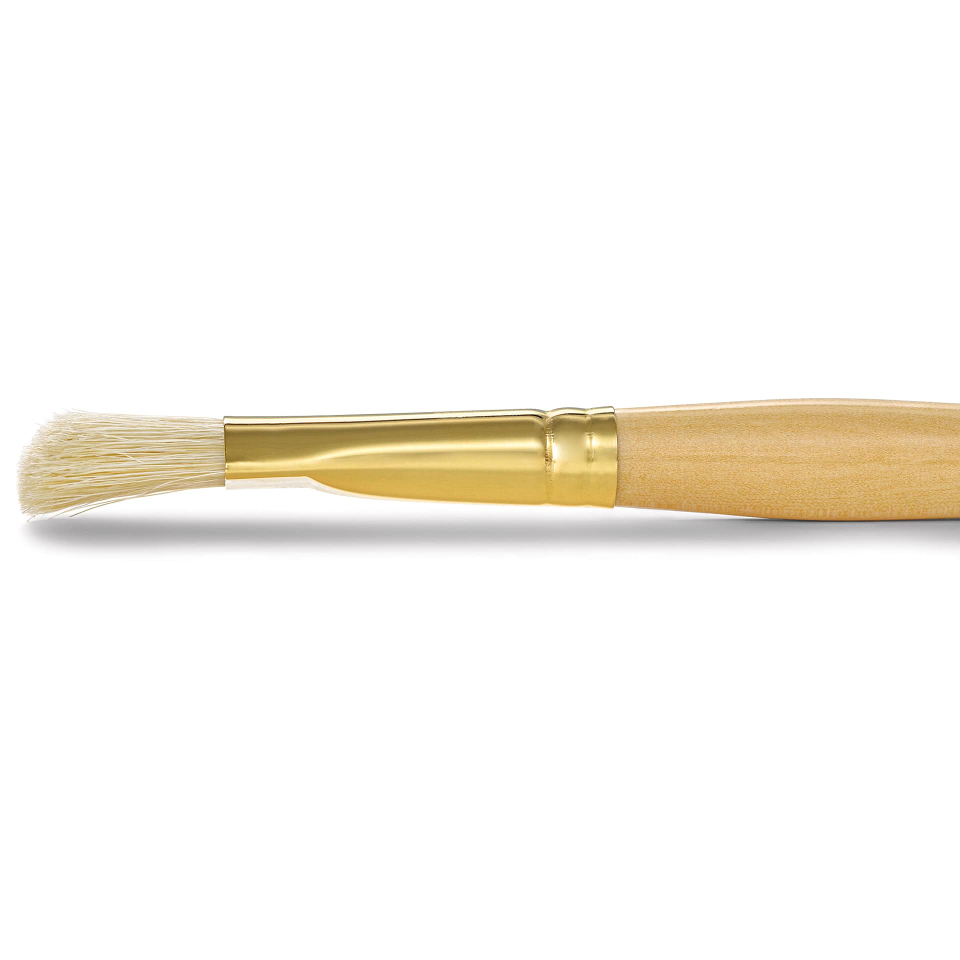 Raphaël D'Artigny Interlocked White Bristle Brush - D-Brush, Long Handle, Size 16 side view