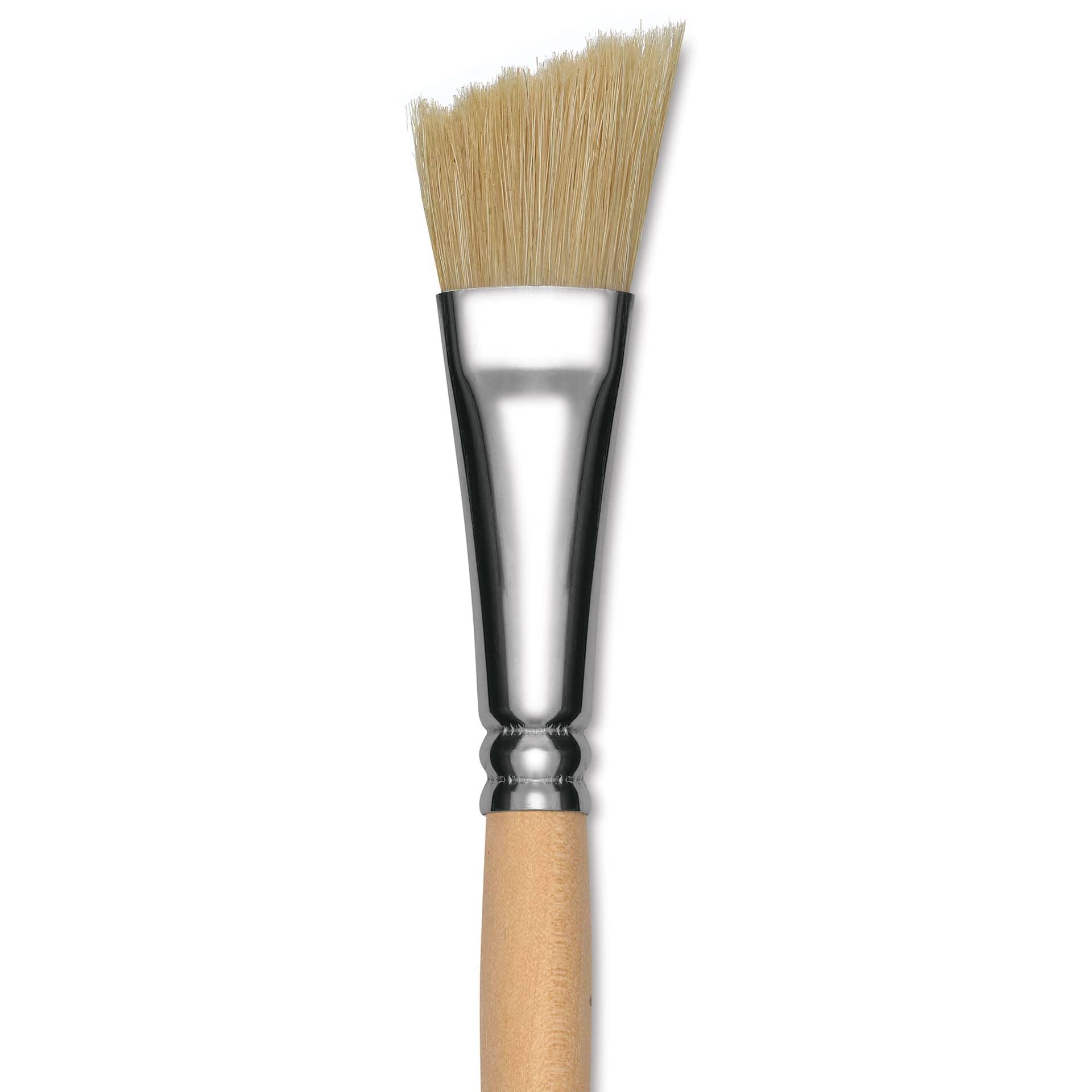 Dynasty Encaustic Brush - Wave Angle, Size 3/4", close-up