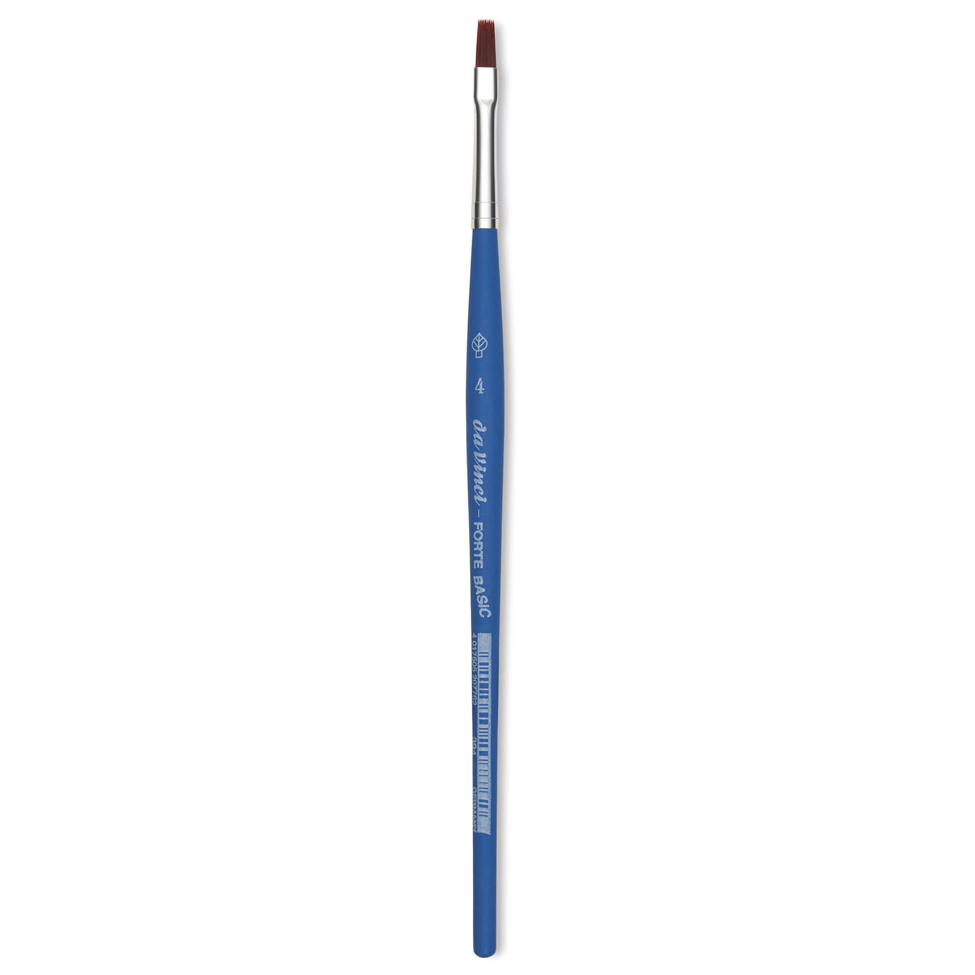 Da Vinci Forte Basic Synthetic Brush - Flat, Short Handle, Size 4