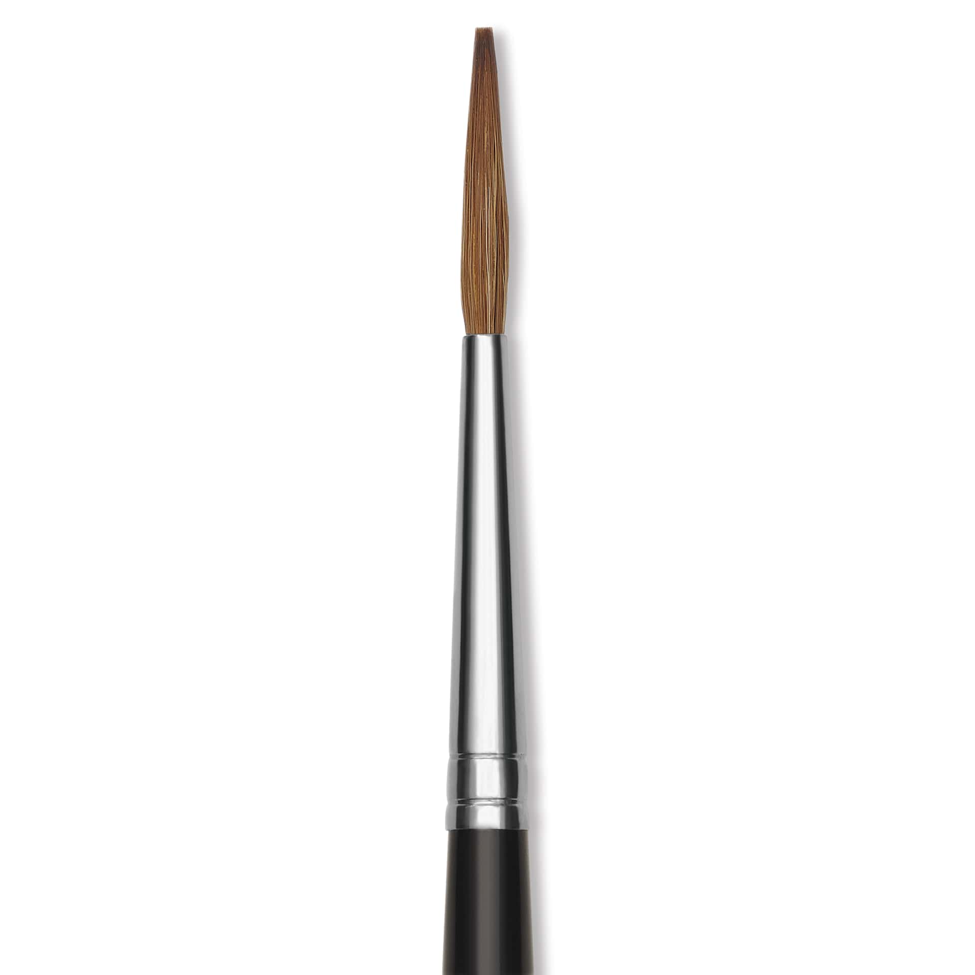 Da Vinci Kolinsky Red Sable Lettering Brushes - Short Handle, Size 8, close-up
