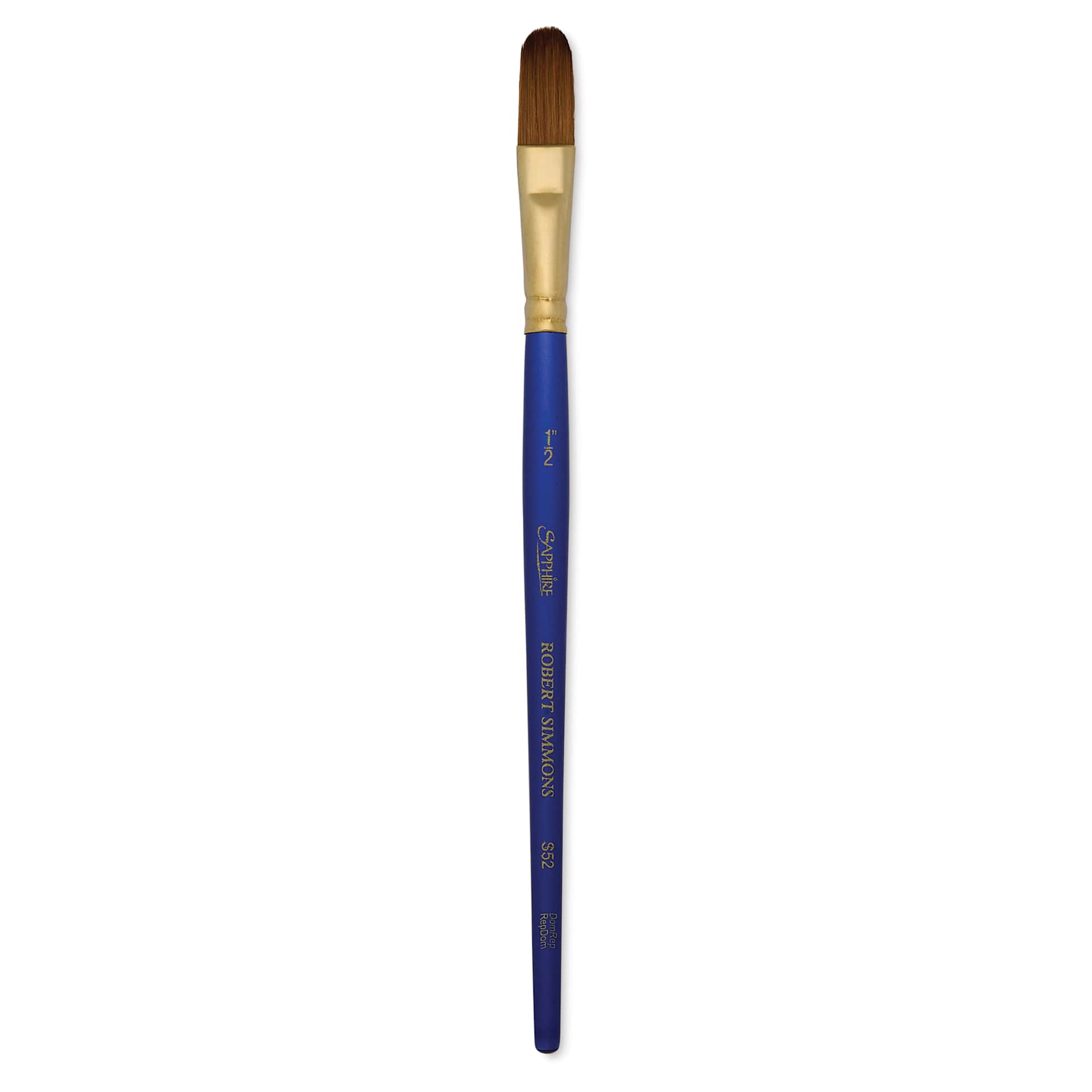 Robert Simmons Sapphire Brush - Oval Wash, Short Handle, 1/2"