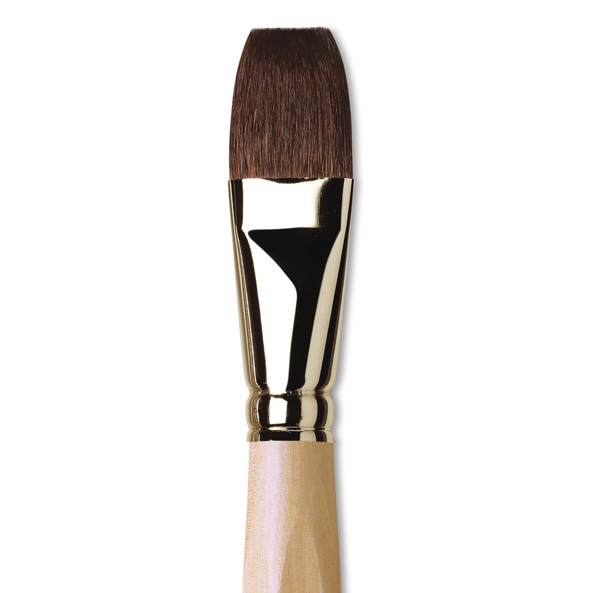 Da Vinci Petit Gris Pur Blue Squirrel Brush - Flat Wash, Short Handle, Size 30 close up
