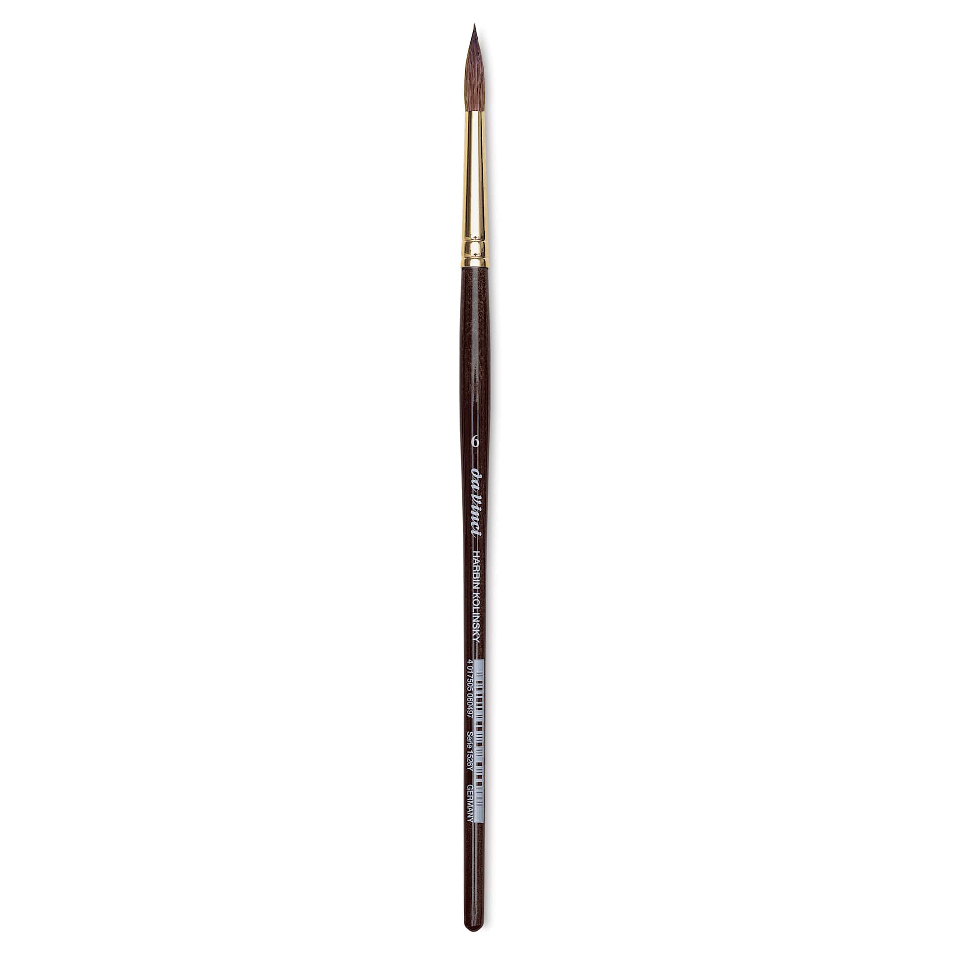 Da Vinci Harbin Kolinsky Brush - Sharp Round, Short Handle, Size 6