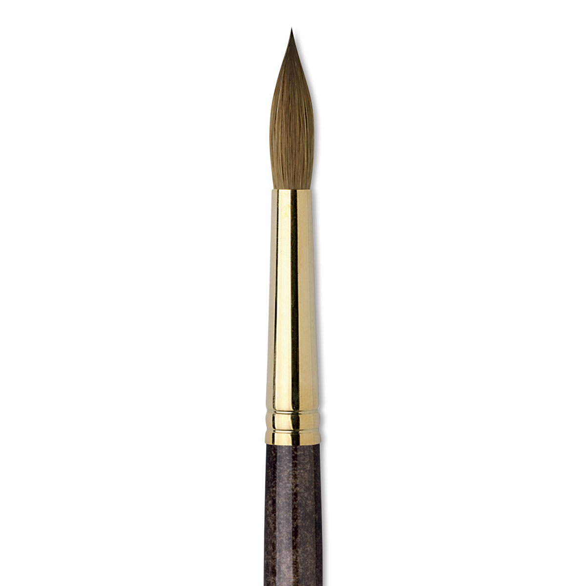 Da Vinci Harbin Kolinsky Brush - Sharp Round, Short Handle, Size 10 close up