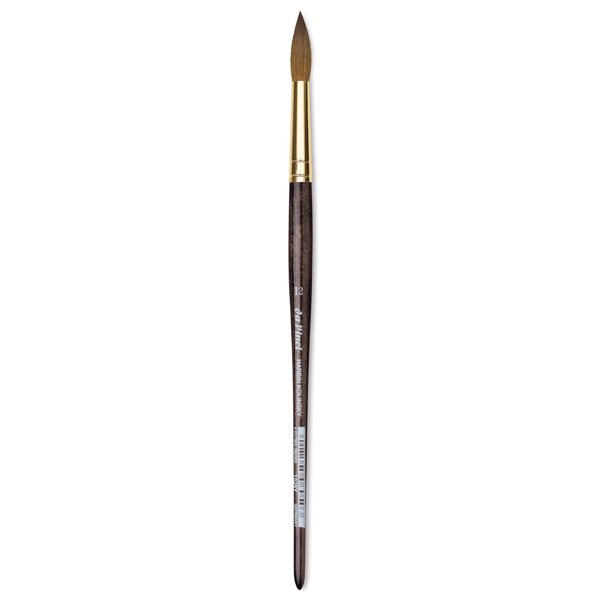 Da Vinci Harbin Kolinsky Brush - Sharp Round, Short Handle, Size 12