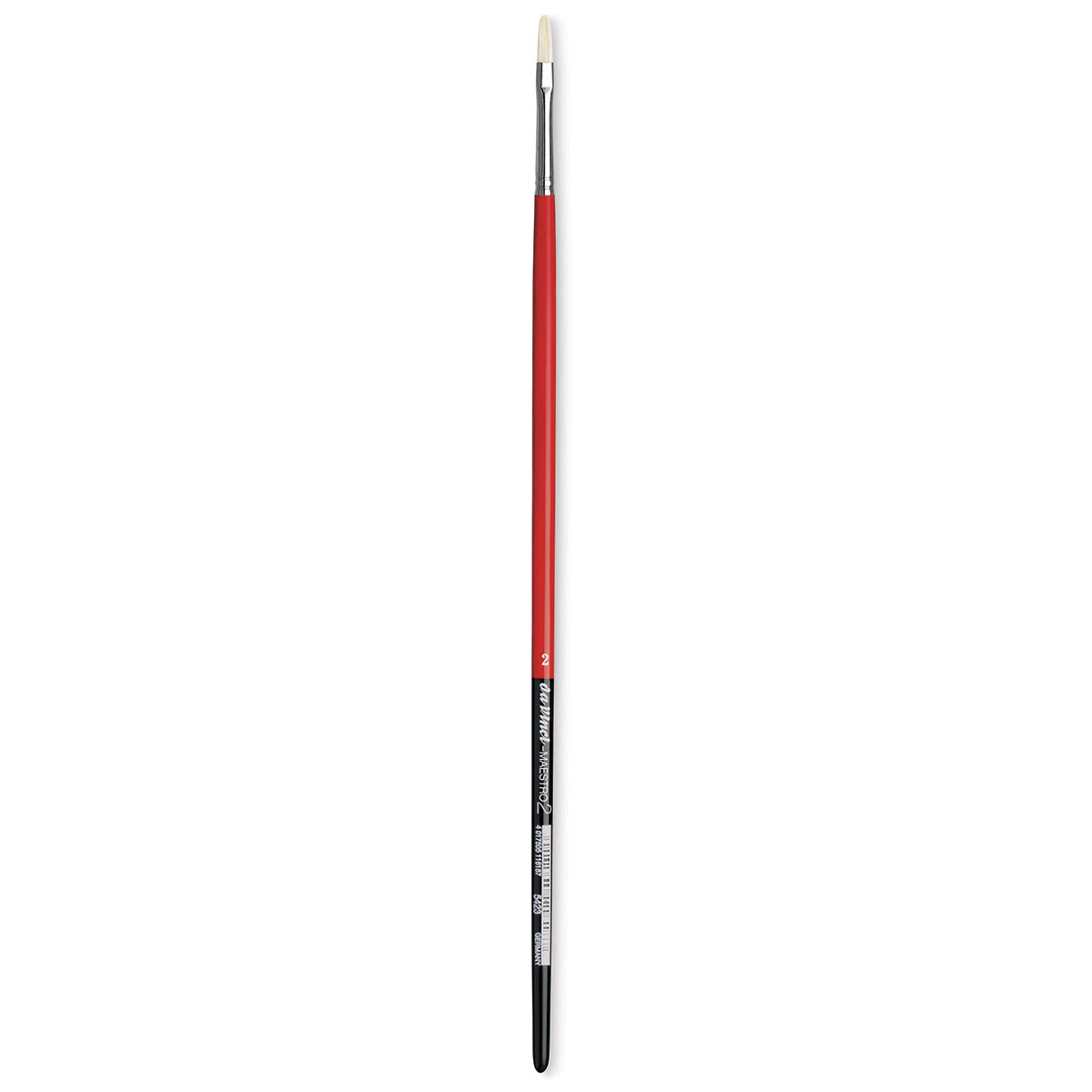Da Vinci Maestro 2 Hog Bristle Brush - Short Filbert, Long Handle, Size 2