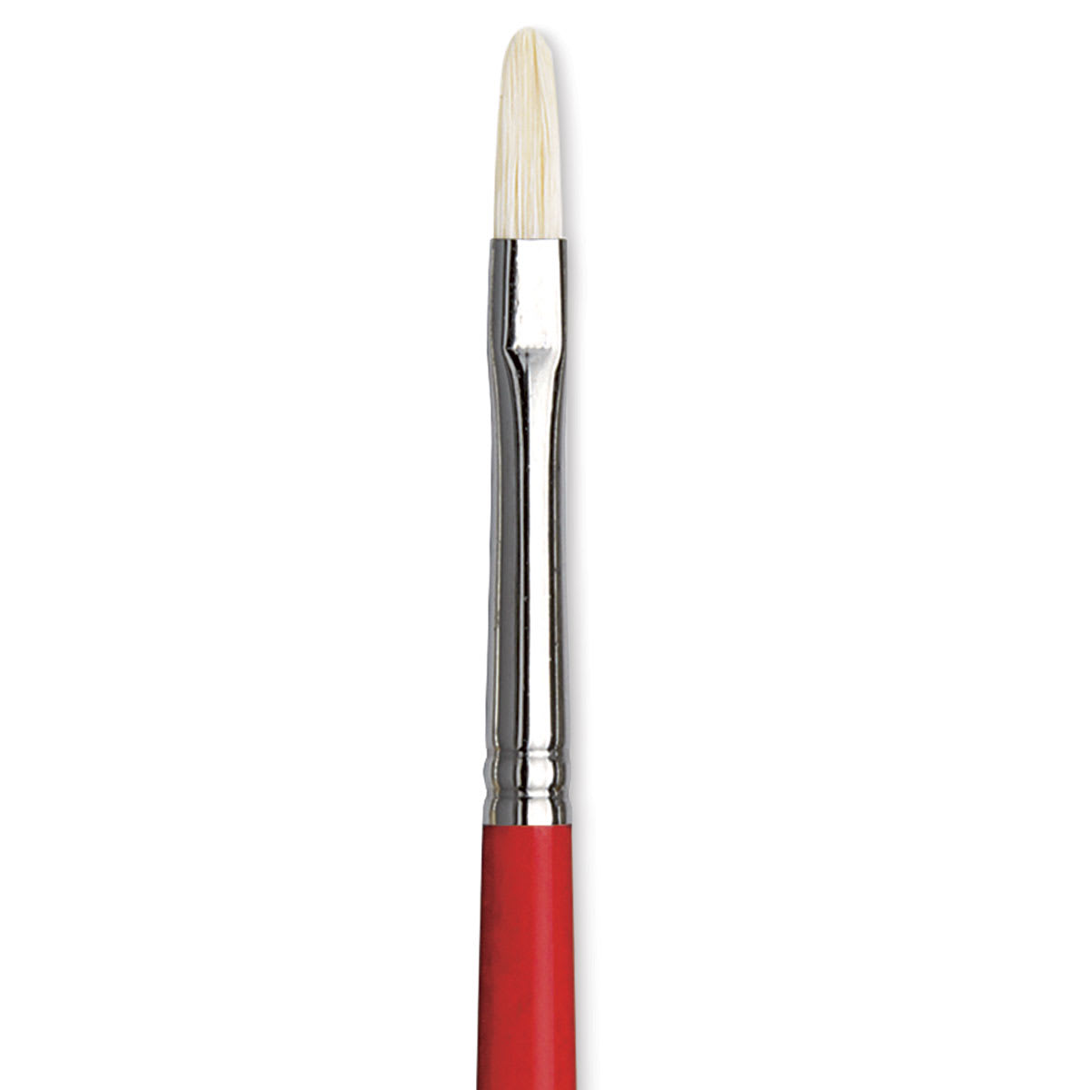 Da Vinci Maestro 2 Hog Bristle Brush - Short Filbert, Long Handle, Size 2 close up