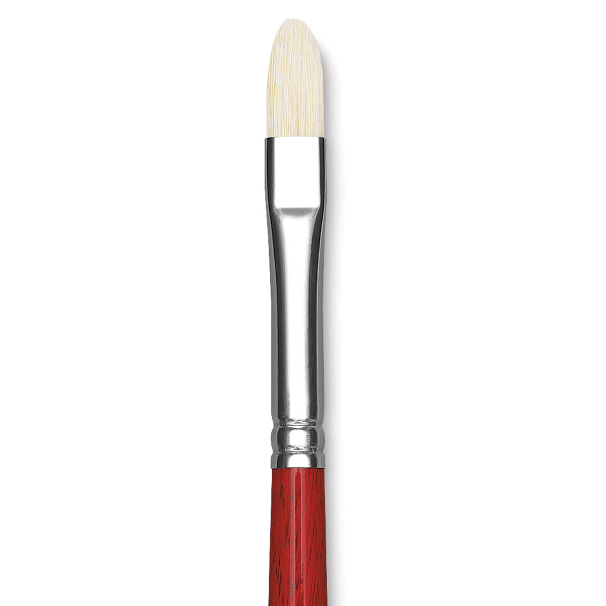 Da Vinci Maestro 2 Hog Bristle Brush - Short Filbert, Long Handle, Size 4 close up