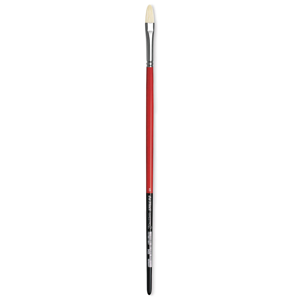 Da Vinci Maestro 2 Hog Bristle Brush - Short Filbert, Long Handle, Size 5