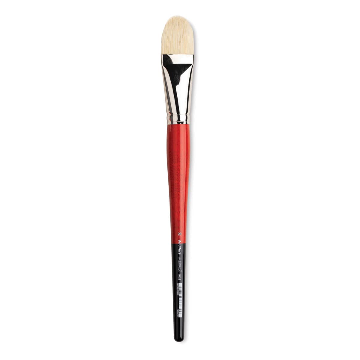 Da Vinci Maestro 2 Hog Bristle Brush - Short Filbert, Long Handle, Size 20