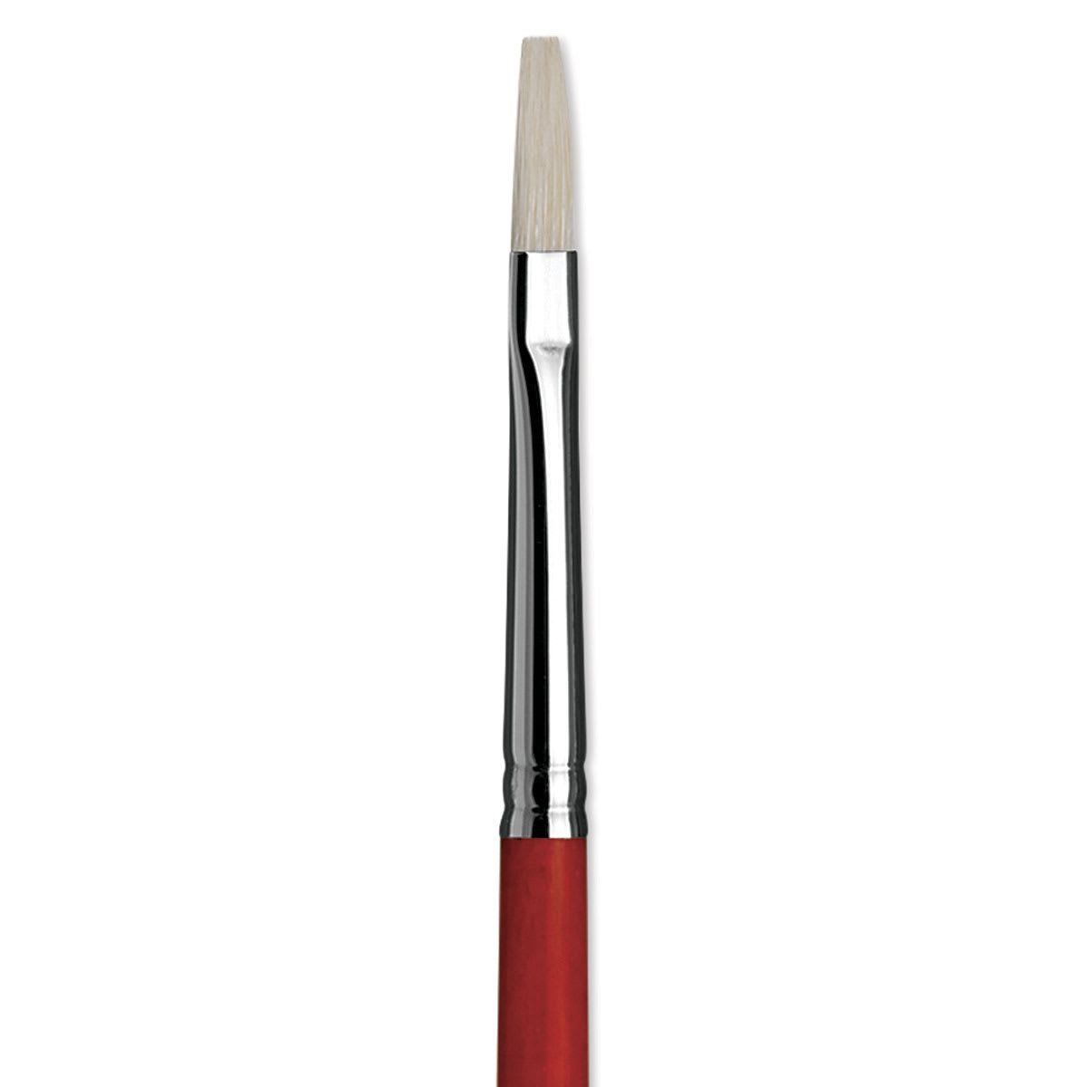 Da Vinci Maestro 2 Hog Bristle Brush - Flat, Long Handle, Size 2 close up