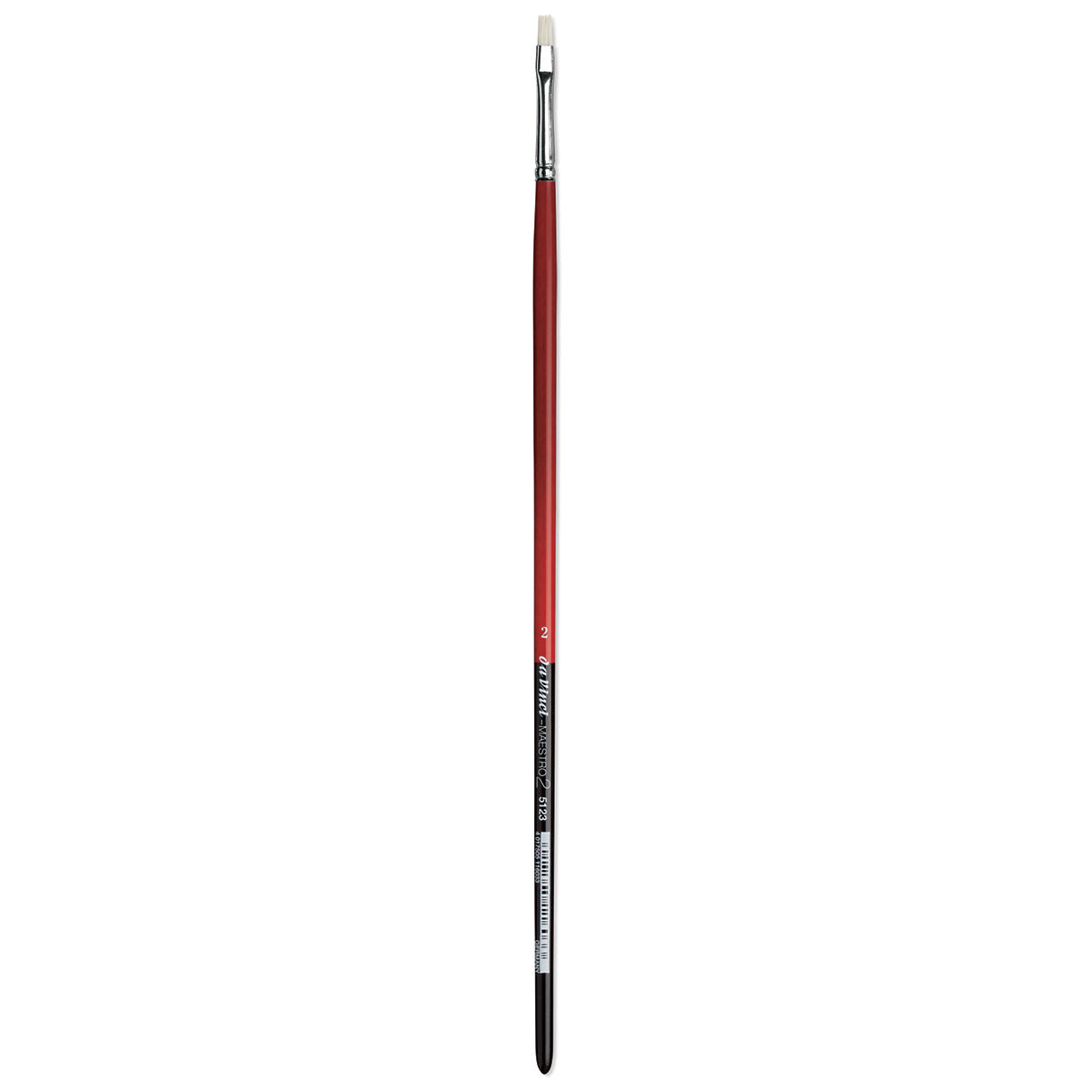 Da Vinci Maestro 2 Hog Bristle Brush - Bright, Long Handle, Size 2
