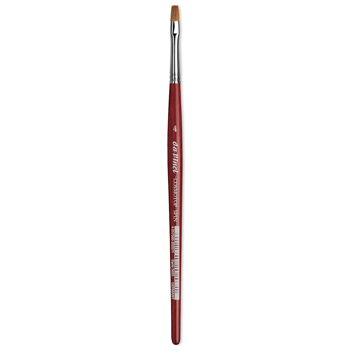 Da Vinci Cosmotop Spin Brush - Flat, Short Handle, Size 4