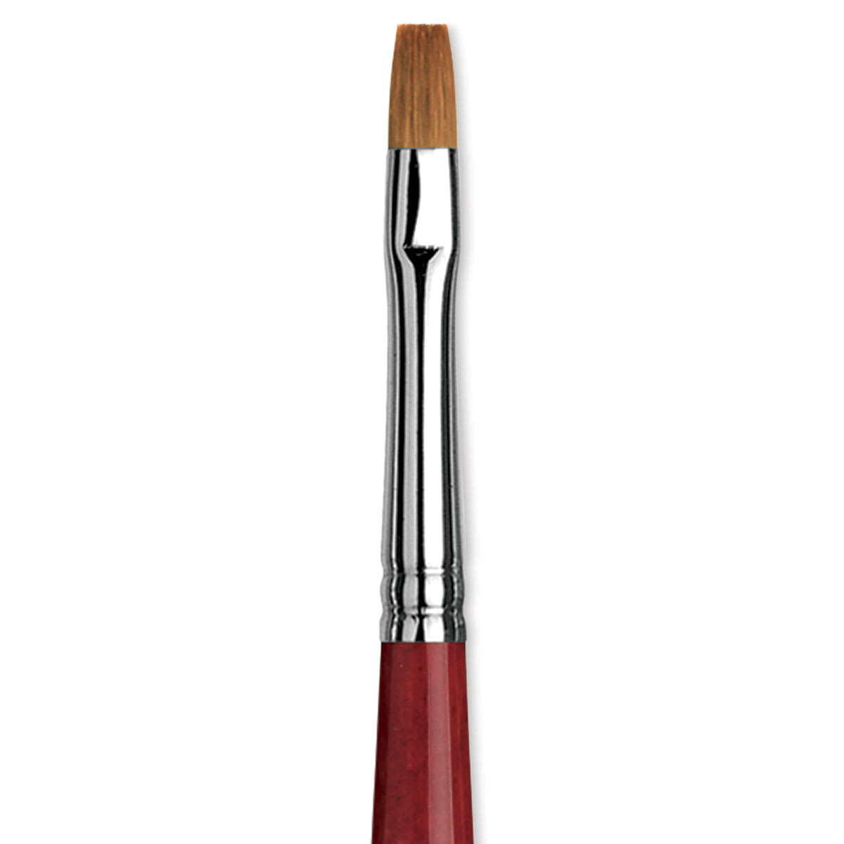 Da Vinci Cosmotop Spin Brush - Flat, Short Handle, Size 4 close up