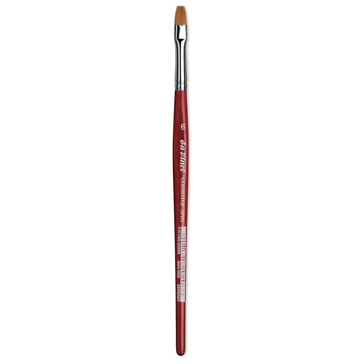 Da Vinci Artist Brush Set - Size 6 Flat brush shown upright