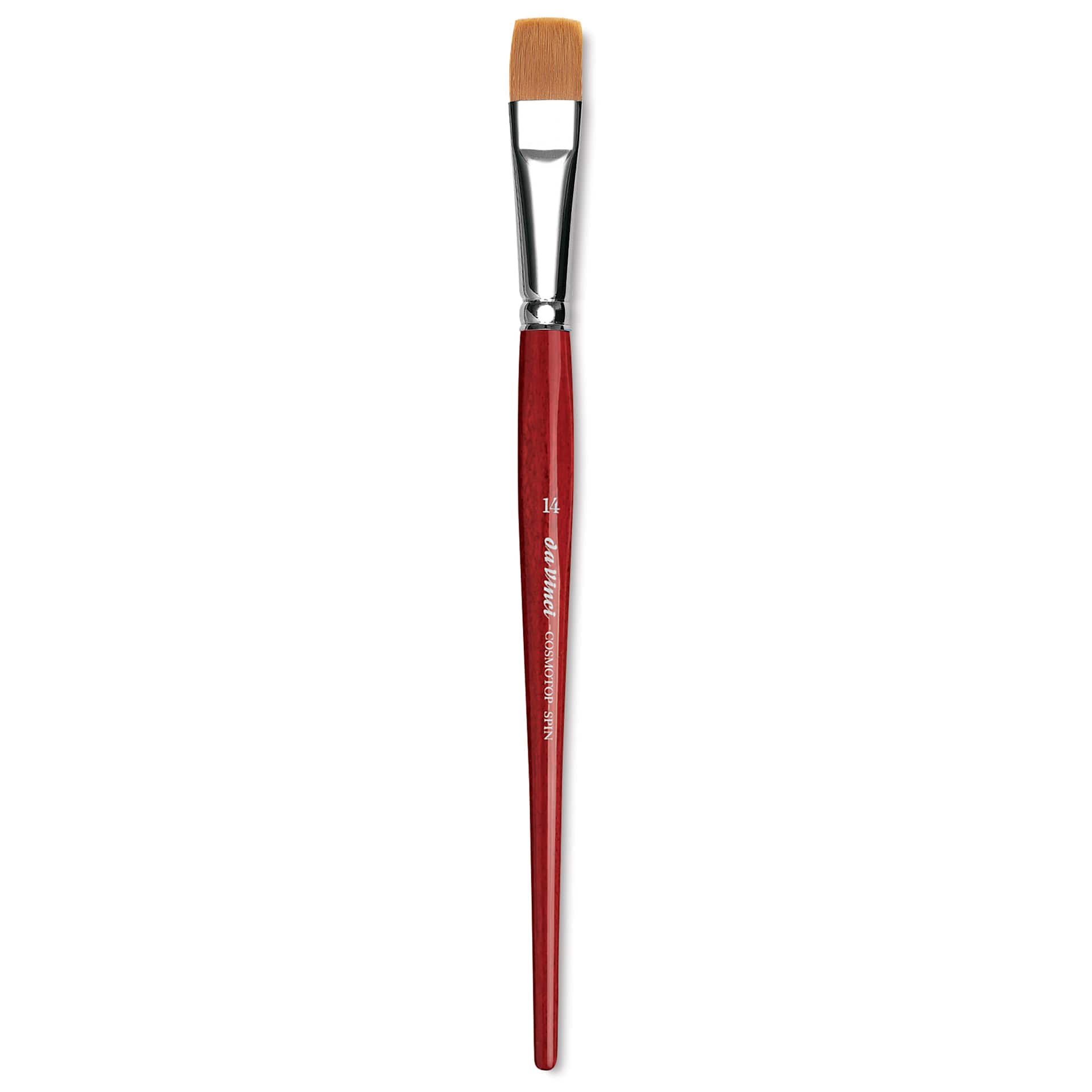 Da Vinci Cosmotop Spin Brush - Flat, Short Handle, Size 14