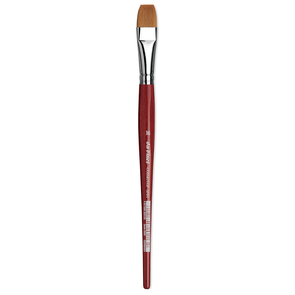 Da Vinci Cosmotop Spin Brush - Flat, Short Handle, Size 16