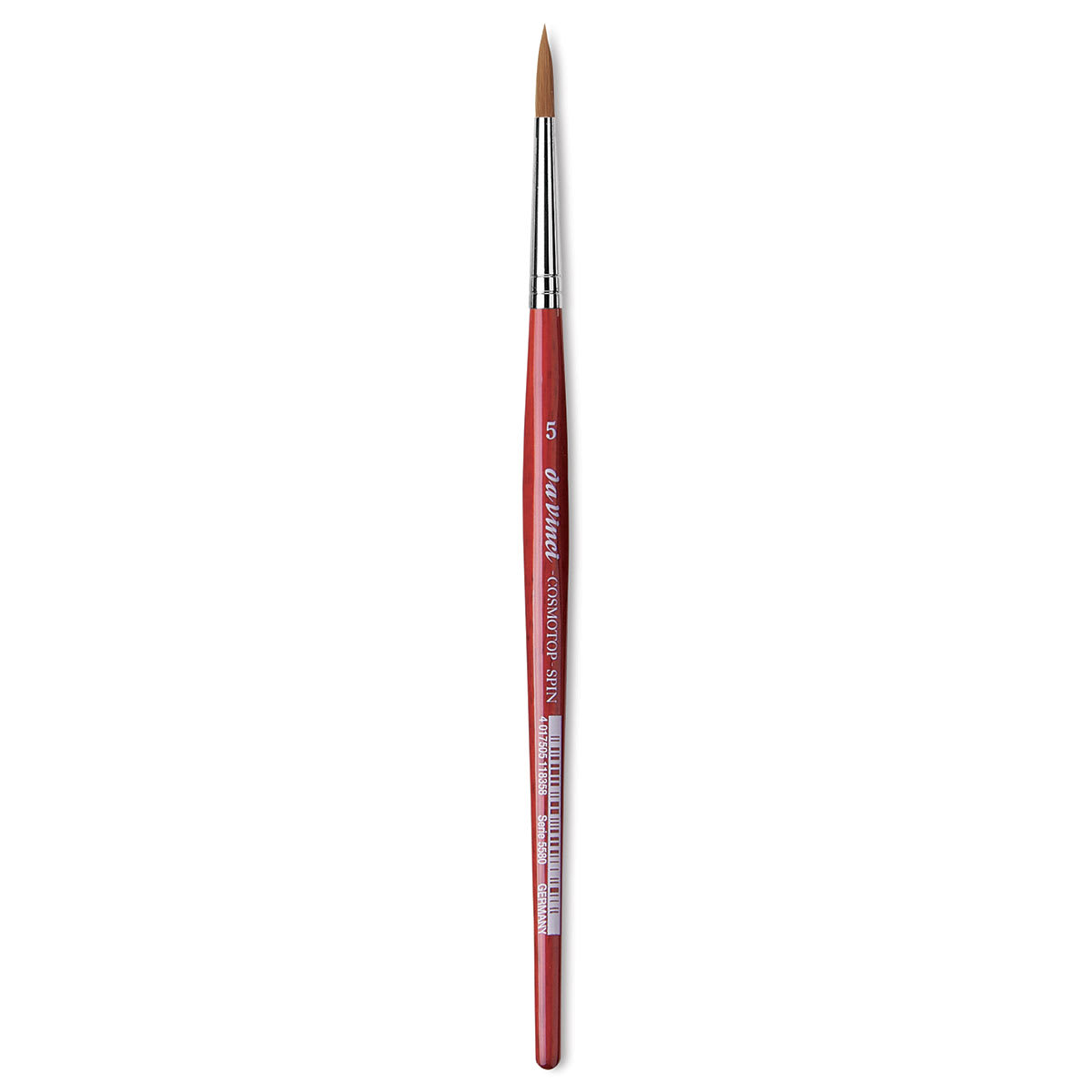 Da Vinci Artist Brush Set - Size 5 Round brush shown upright