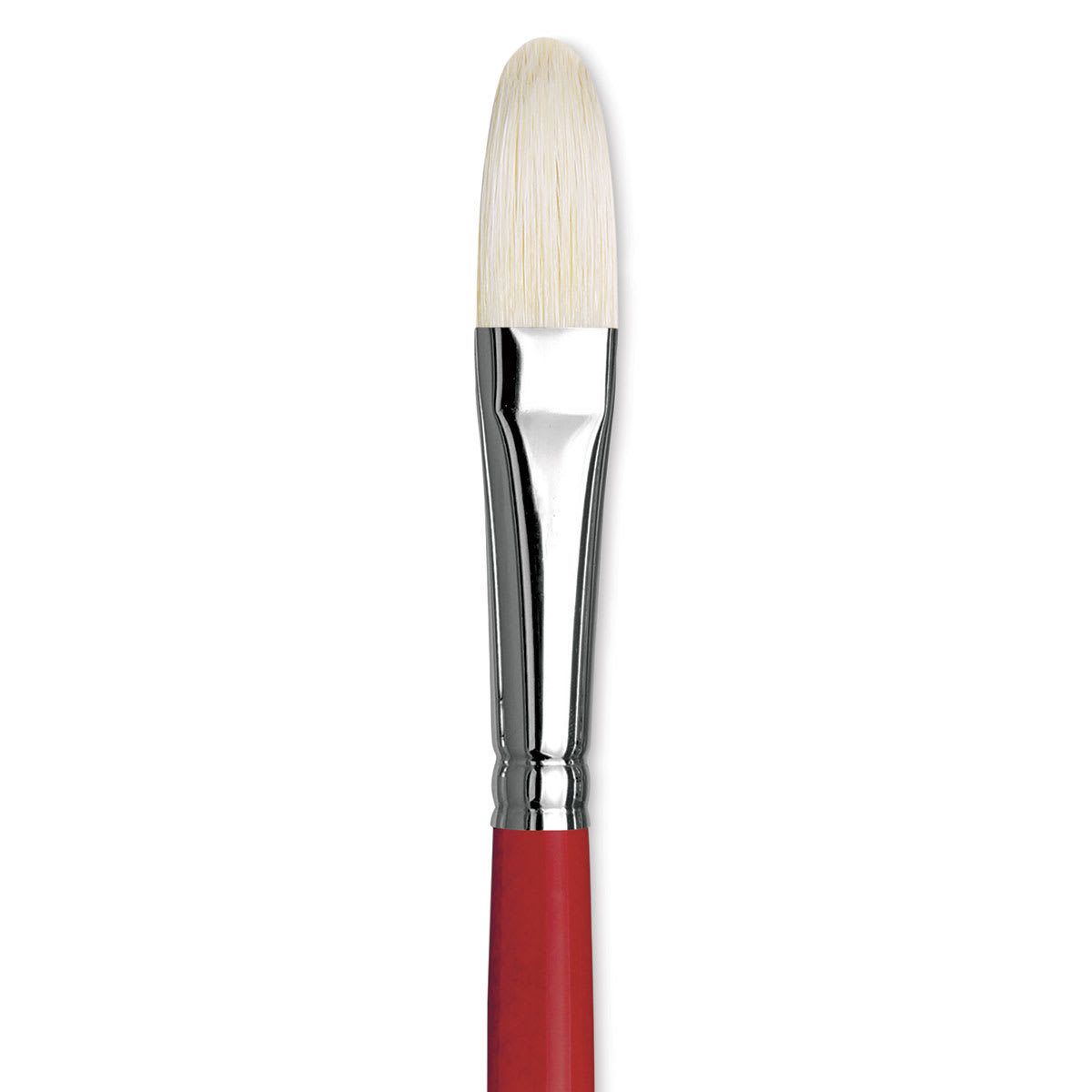 Da Vinci Maestro 2 Hog Bristle Brush - Filbert, Long Handle, Size 8 close up