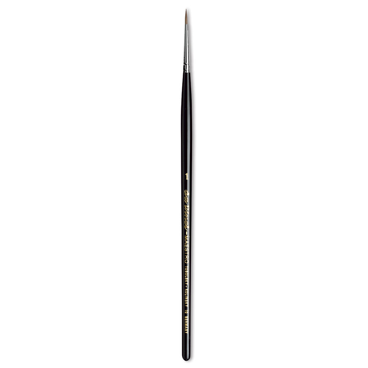 Da Vinci Maestro Kolinsky Sable Brush - Round, Short Handle, Size 1