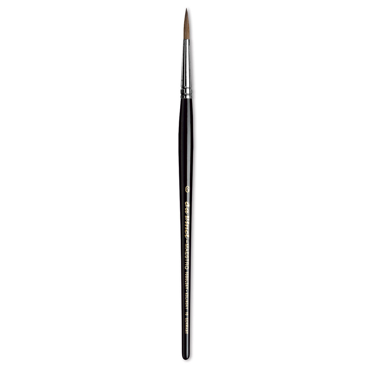 Da Vinci Maestro Kolinsky Sable Brush - Round, Short Handle, Size 6