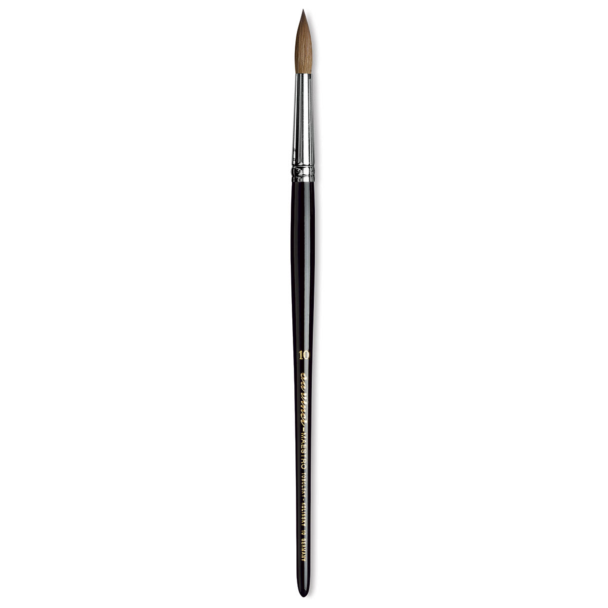 Da Vinci Maestro Kolinsky Sable Brush - Round, Short Handle, Size 10