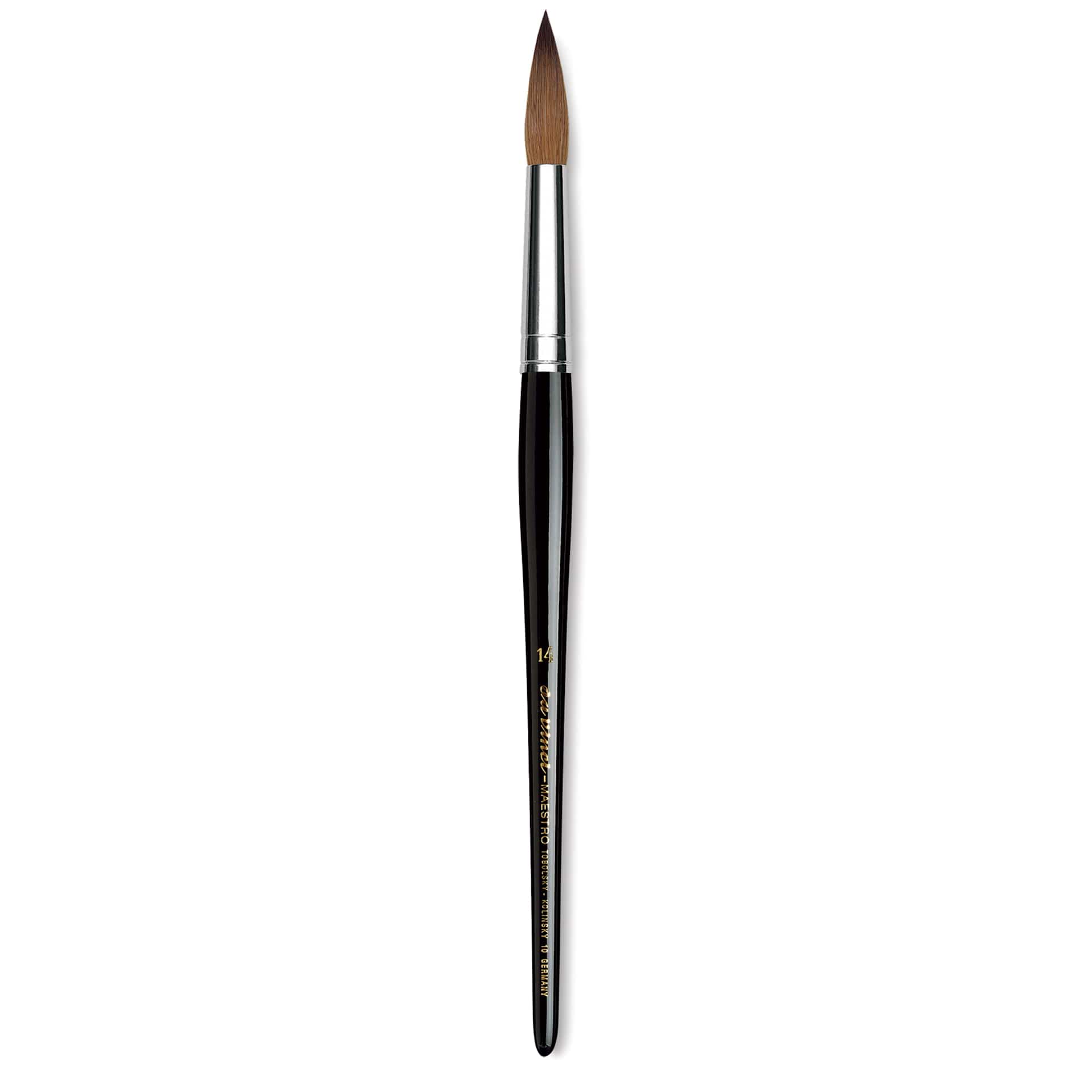 Da Vinci Maestro Kolinsky Sable Brush - Round, Short Handle, Size 14