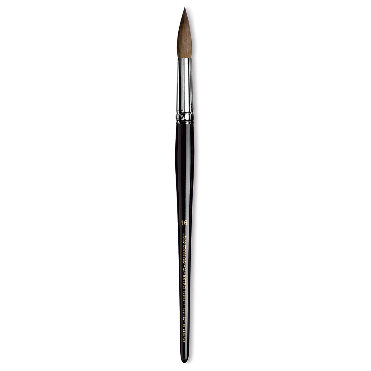 Da Vinci Maestro Kolinsky Sable Brush - Round, Short Handle, Size 16