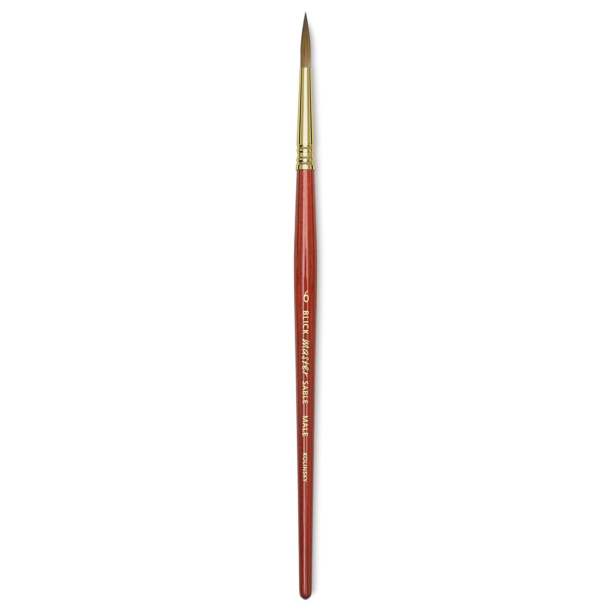 Blick Master Kolinsky Sable Brush - Pointed Round, Short Handle, Size 6