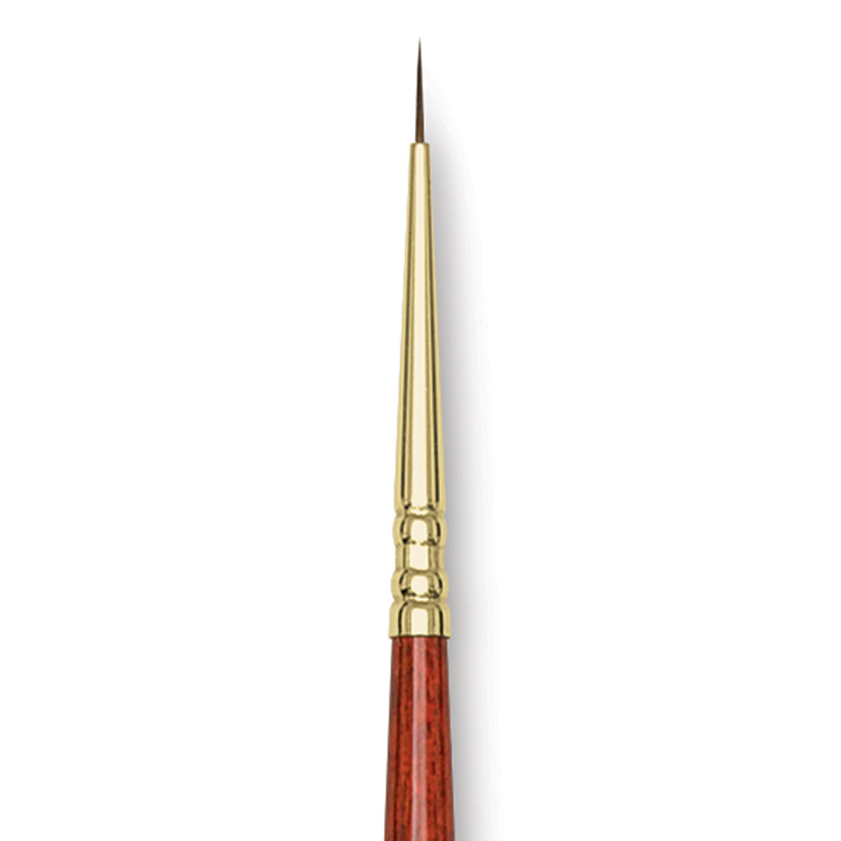 Blick Master Kolinsky Sable Brush - Pointed Round, Short Handle, 3/0 close up