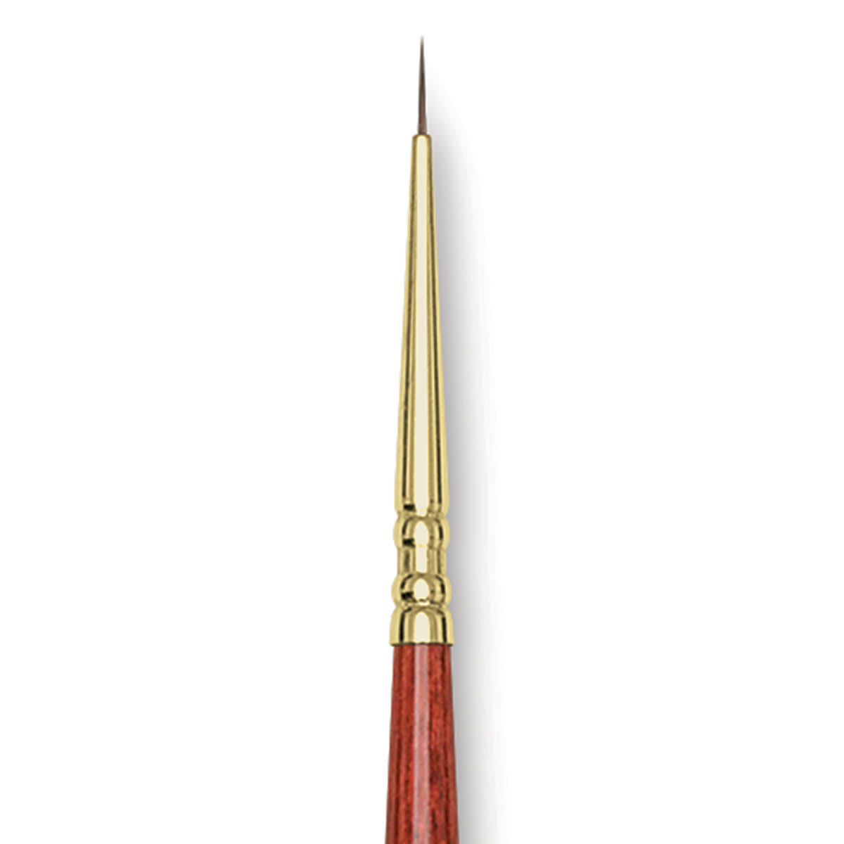 Blick Master Kolinsky Sable Brush - Pointed Round, Short Handle, 4/0 close up