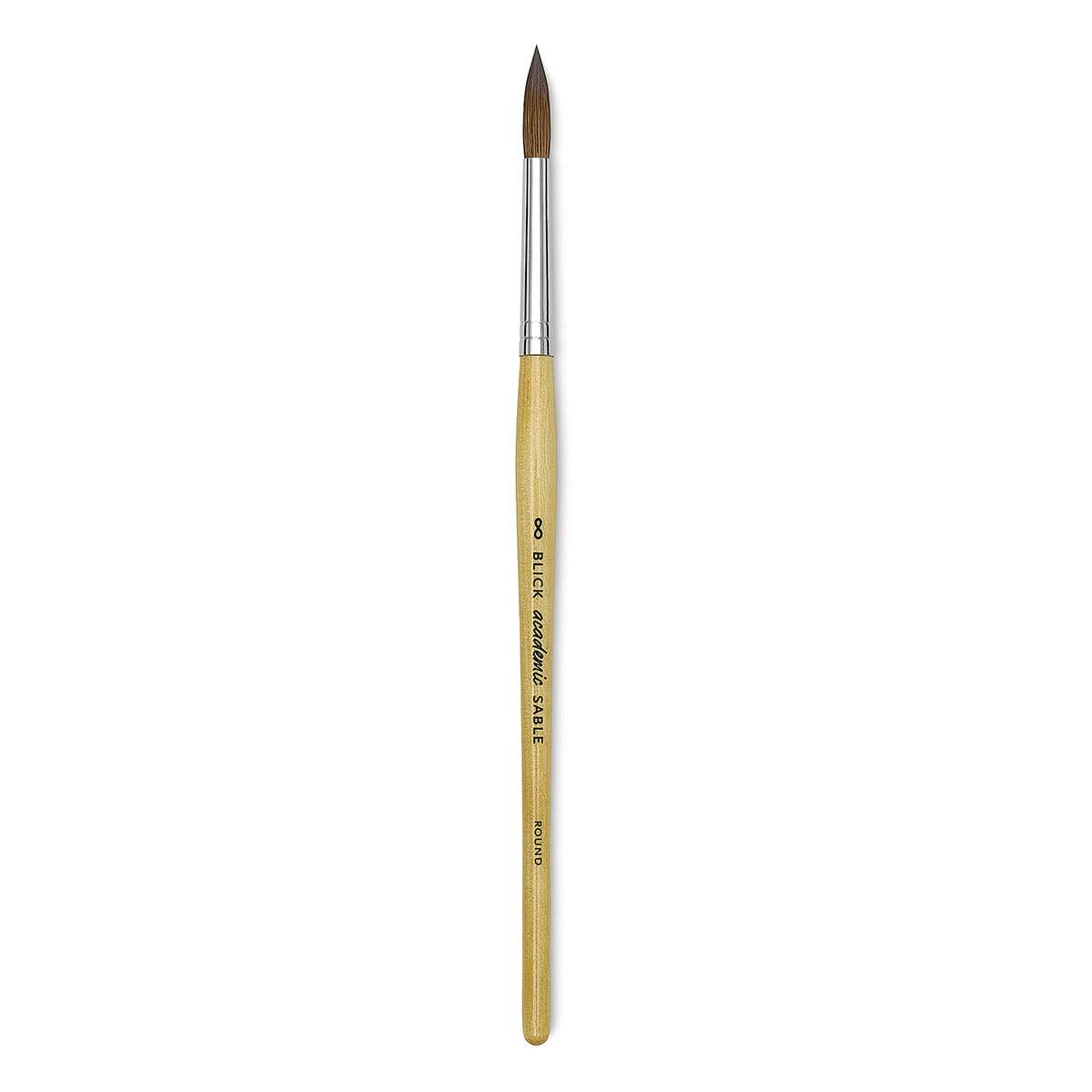 Blick Academic Sable Brush - Round, Natural Handle, Size 8