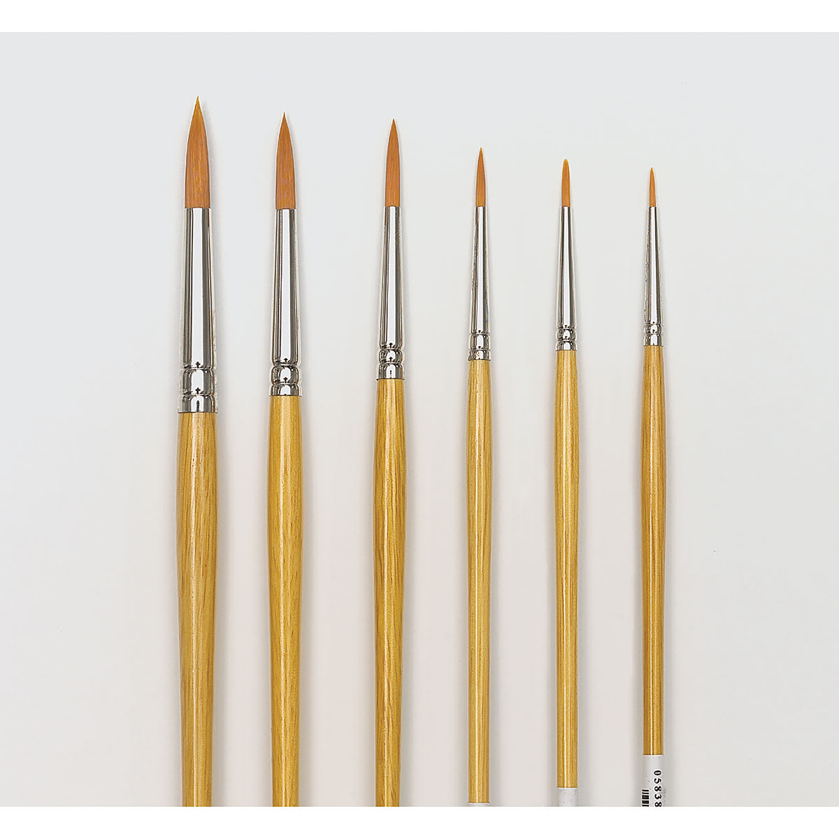 Blick Academic Synthetic Golden Taklon Brush Set - Set of 6