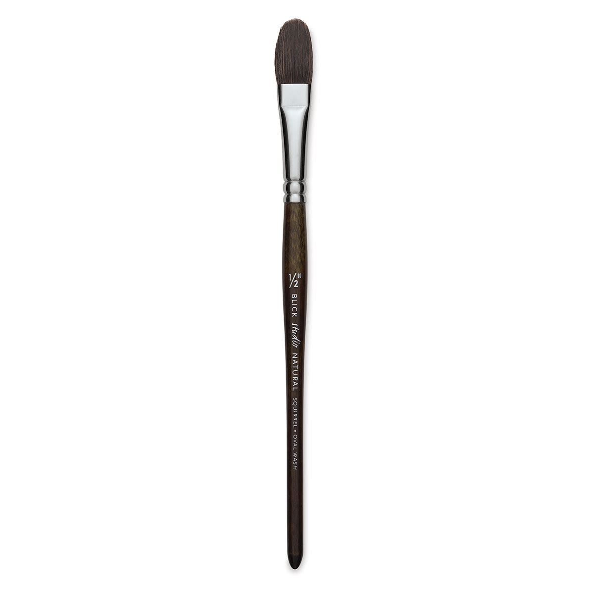 Blick Studio Natural Squirrel Brush - Oval Wash, Short Handle, 1/2"