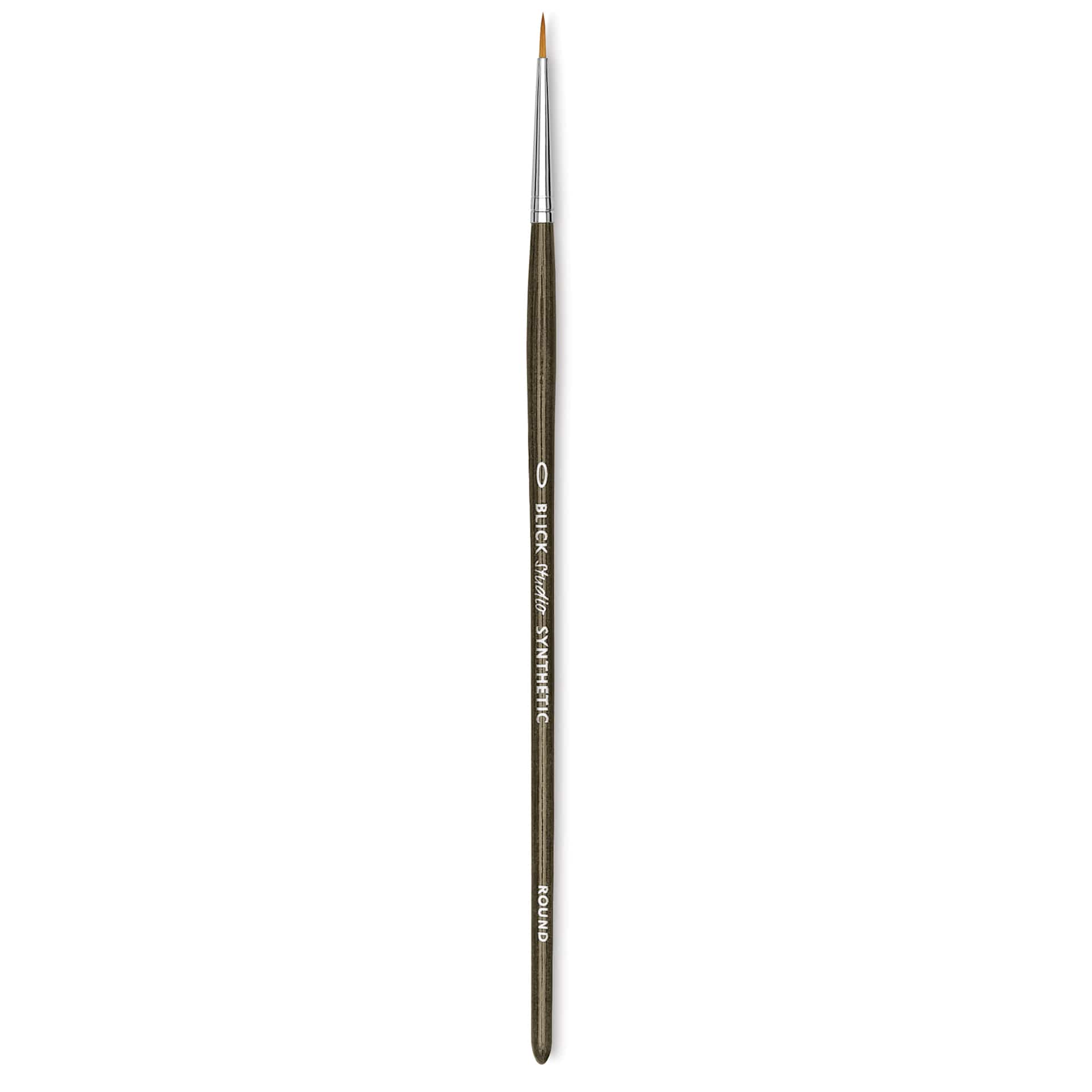 Blick Studio Short Handle Synthetic Brush - Round, Black Handle, Size 0